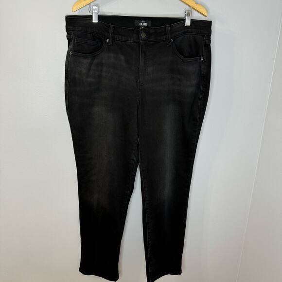 LULAROE Magic Waist Stretch Black Jeans High Rise Style L-161367 Size 36 - Picture 4 of 12